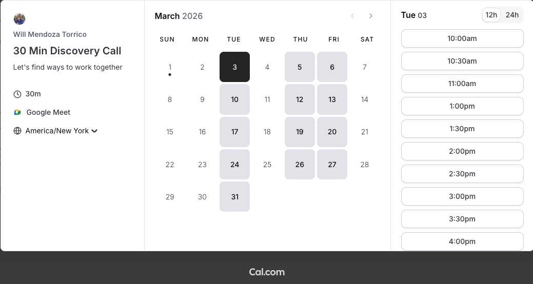Book a 30-minute discovery call